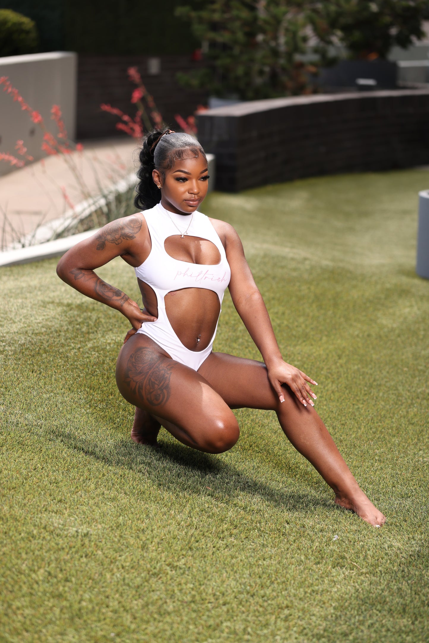 White Monokini Set